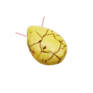 Pietre di Aulite Gocce con Foro Laterale Giallo 13x18mm (PTAU006-077-GL)