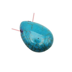 Pietre di Aulite Gocce con Foro Laterale Turchese 13x18mm (PTAU006-077-TR)
