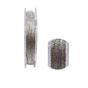 Rocchetti di Filo per Lavori all'Uncinetto 0,6mm Argento 45mt (Y-61-2)