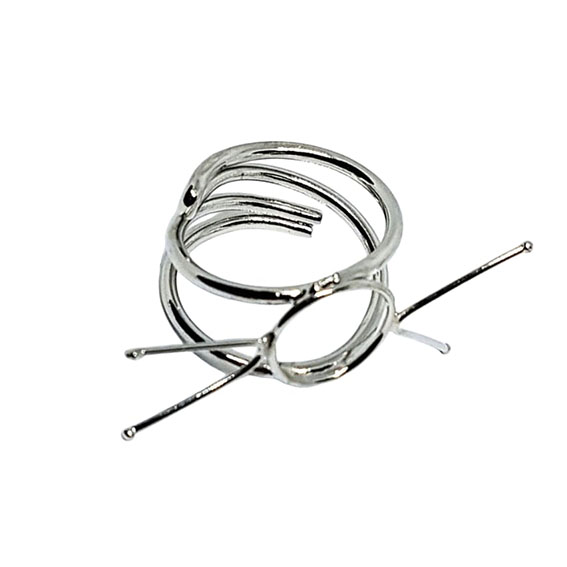 Base per Anelli in Ottone Italiano Argento 15mm