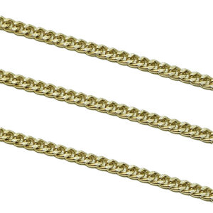 Catena in Alluminio Piatta Oro 3,5x4,5mm