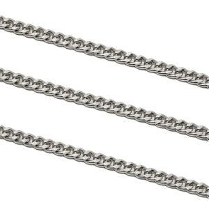 Catena in Alluminio Piatta Silver 3,5x4,5mm
