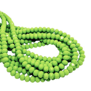 Cipollotti in Vetro Verde Chiaro 6x8mm (CPL043)