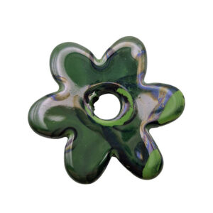 Componente di Ceramica Greca Fiore Verde 48,5mm (CRG1064-999V)