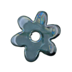 Componente di Ceramica Greca Fiore Azzurro Mare 48,5mm (CRG1064-999A)