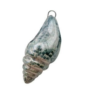 Componenti in Ceramica Greca Conchiglia Lumaghino Crema Sfumato Verde 24x47mm (CRG424-3999VD)