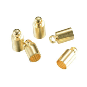 Finali in Ottone Tipo Liscio 3x8mm, Interno 2mm