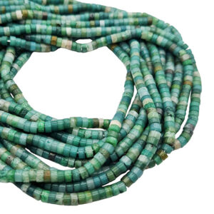 Pietre Rondelle di Agata Striate Color Verde 2,5x5mm (PTAG103)