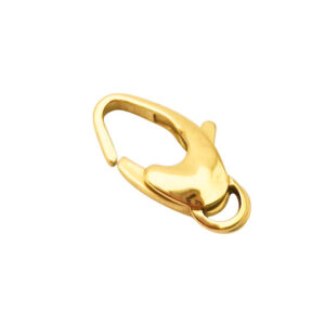 Chiusure Moschettoni in Acciaio Oro Ovale 7x15mm