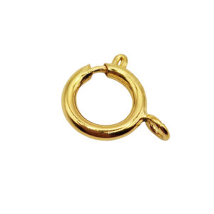 Chiusure in Ottone Moschettone Tondo Oro 14mm