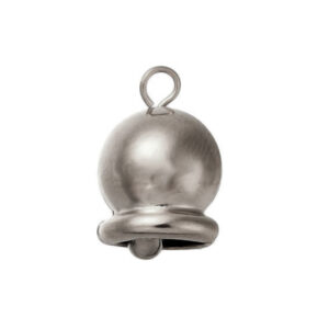 Ciondoli in Acciaio Campanelle Capri Argento 10x14mm