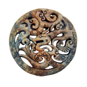 Componenti in Giada Intarsiata sul Turchese 6,8cm (CNGD025-TR)