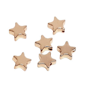 Ematite a Pezzi Modello Stelle Colore Oro Rosa 6x6mm (EMST009-R)