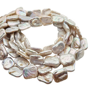 Perle di Fiume Barocche Naturali Piatte 15x20mm circa (PRFBR076)