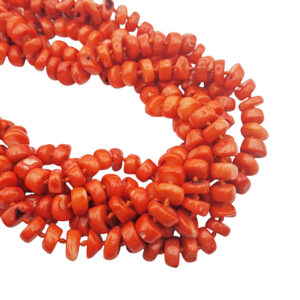 Pietre di Corallo di Bamboo Naturale Arancio Tipo Dischetto circa 10mm