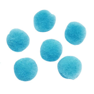 Palline Pom Pom Colore Azzurro 10mm