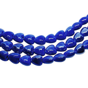 Pietre in Ceramica a Forma di Cuore Indaco 12mm (PTRCR015-IN)