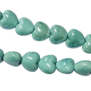 Pietre in Ceramica a Forma di Cuore Tiffany 15mm (PTRCR014-TY)