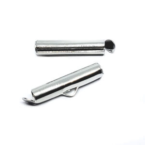 Chiusure in Ottone Crimp Silver 20mm