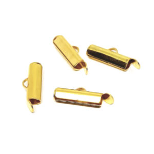 Chiusure in Ottone Crimp Oro 16mm