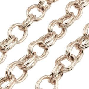 Catena in Alluminio Torcion e Liscia Argento 2,5x16x22mm (CTAL022-A)
