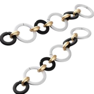 Catena in Resina, tris di colori: Argento, Nero e Oro (CTRS006)