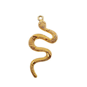 Ciondoli in Ottone Serpente su base Oro 25x53mm (CNOT226)