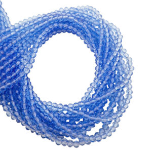 Cipollotti in Vetro Blu Cobalto Crystal 2x3mm (CPL008C)