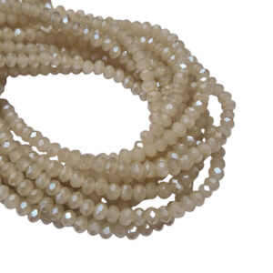 Cipollotti in Vetro Beige Perlato AB 4x6mm (CPL203AB)