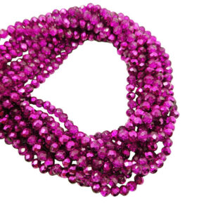 Cipollotti in Vetro Fucsia Crystal Brillante AB 3x4mm (CPL209AB)