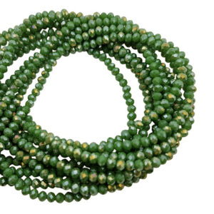 Cipollotti in Vetro Verde AB 3x4mm (CPL044AB)