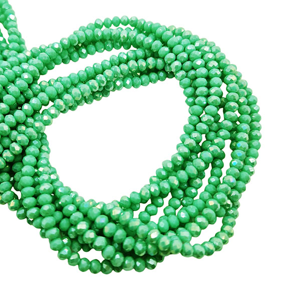 Cipollotti in Vetro Verde Giada AB 3x4mm (CPL038AB)