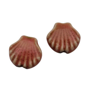 Componenti in Ceramica Conchiglie Colore Rosa 13x15mm (CMC200-RO)