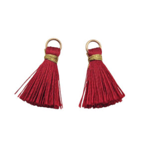 Tassel in Seta Bordeaux 25mm (NPST001-BO)