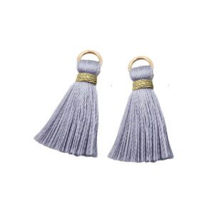 Tassel in Seta Grigio Perla 25mm (NPST001-GP)