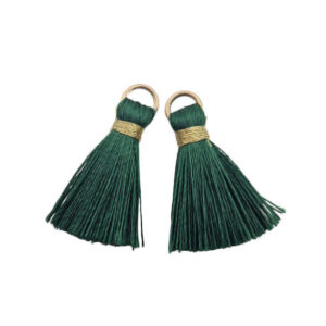 Tassel in Seta Verde Scuro 25mm (NPST001-VS)