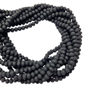 Cipollotti in Vetro Nero Opaco 3x4mm (CPL002O)