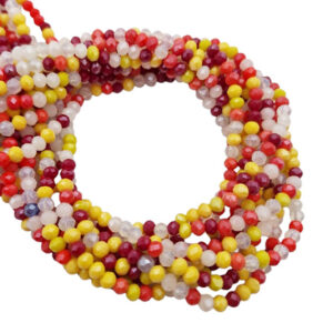 Cipollotti in vetro multi colori 3x4mm (cpl4c004-4)