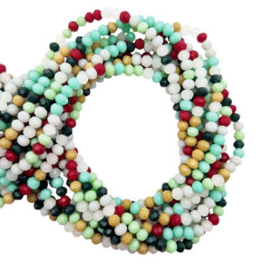 Cipollotti in vetro multi colori 3x4mm (cpl4c010-4)