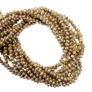 Cipollotti in Vetro Oro Chiaro 3x4mm (CPL127CH)