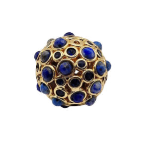Componenti in Ottone Distanziatori su base Oro con Pietre Incastonate e Strass 20mm (CMOT032)