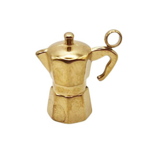 Ciondoli in Acciaio Caffettiera Napoletana 15x17mm (CNAC079)
