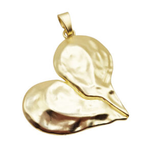 Ciondoli in Zama Giganti Cuore Spezzato 65x70mm (CNZM225)