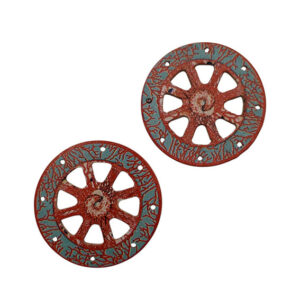 Componenti in Legno Ruota 50mm con fori laterali (CMLG049)