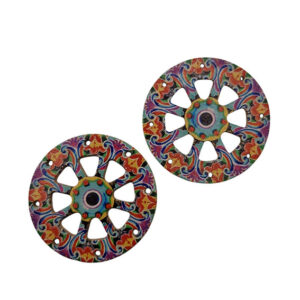 Componenti in Legno Ruota 50mm con fori laterali (CMLG051)