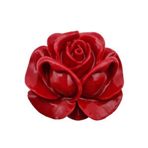Componenti in Resina Rosa Rossa 17x35mm (CPRS081)
