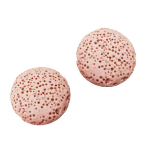 Pietra Lavica a forma di Disco 20mm Rosa (PTLV070-RS)