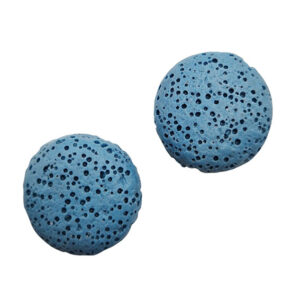 Pietra Lavica a forma di Disco 20mm  Turchese (PTLV070-TC)