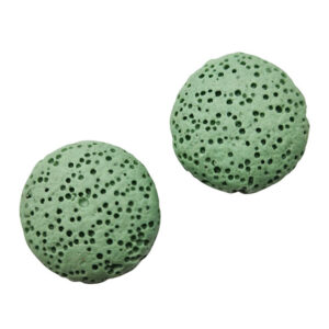 Pietra Lavica a forma di Disco 20mm Verde (PTLV070-VD)