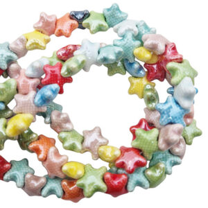 Pietre in Ceramica a Forma di Stella da 12mm Multi Colore (PTRCR016)
